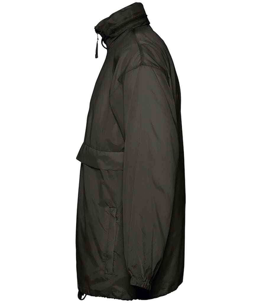 SOL'S Unisex Surf Windbreaker Jacket - Black