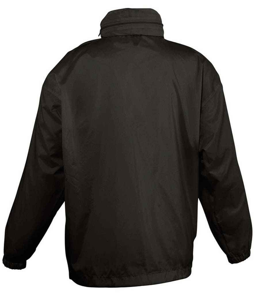 SOL'S Kids Surf Windbreaker Jacket - Black