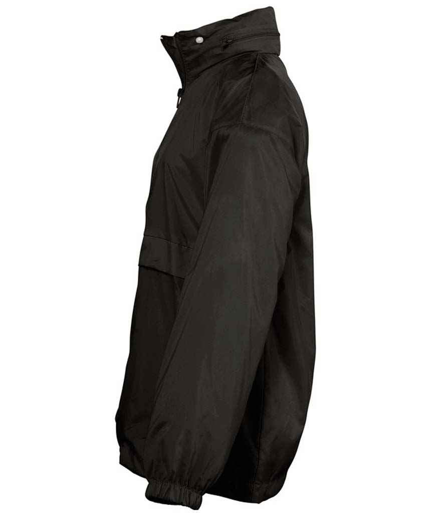 SOL'S Kids Surf Windbreaker Jacket - Black