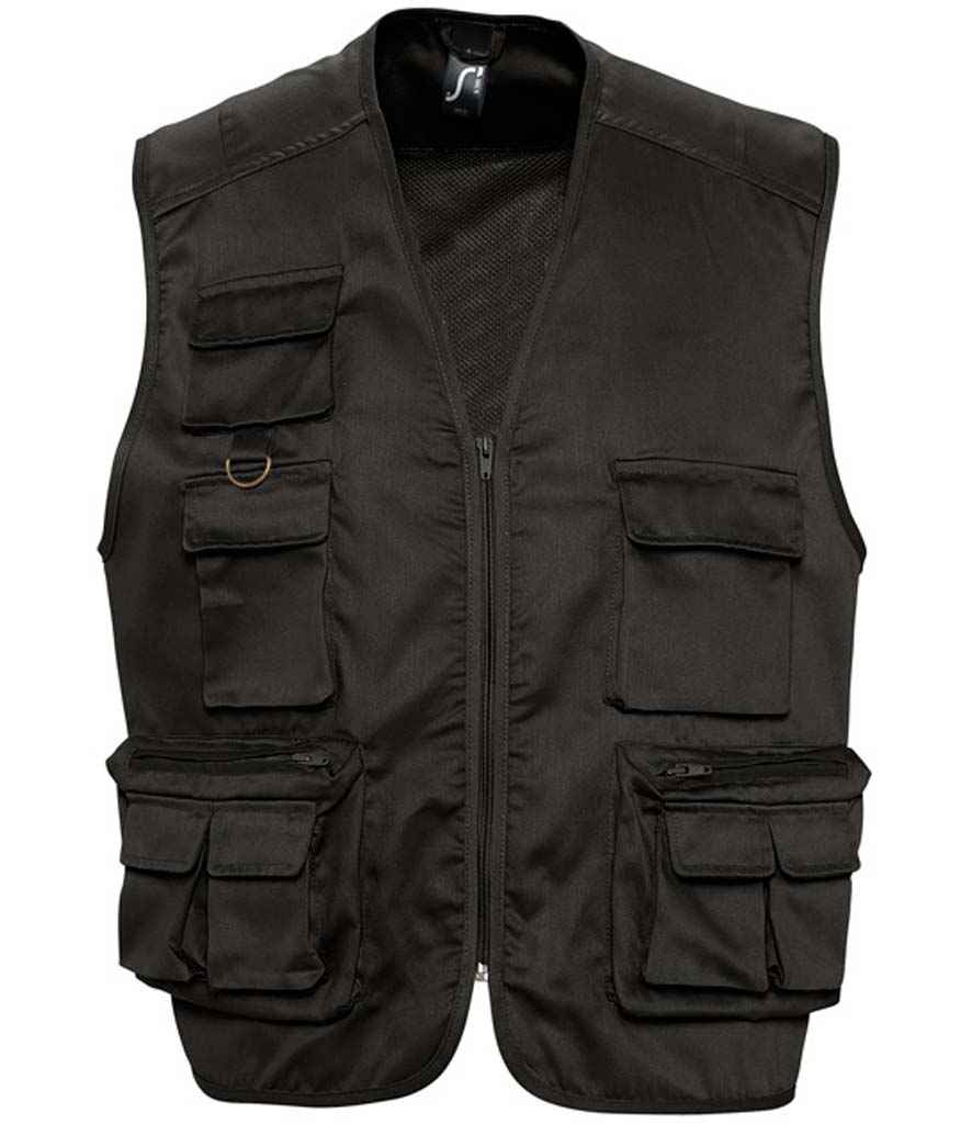 SOL'S Wild Waistcoat - Black