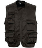 SOL'S Wild Waistcoat - Black