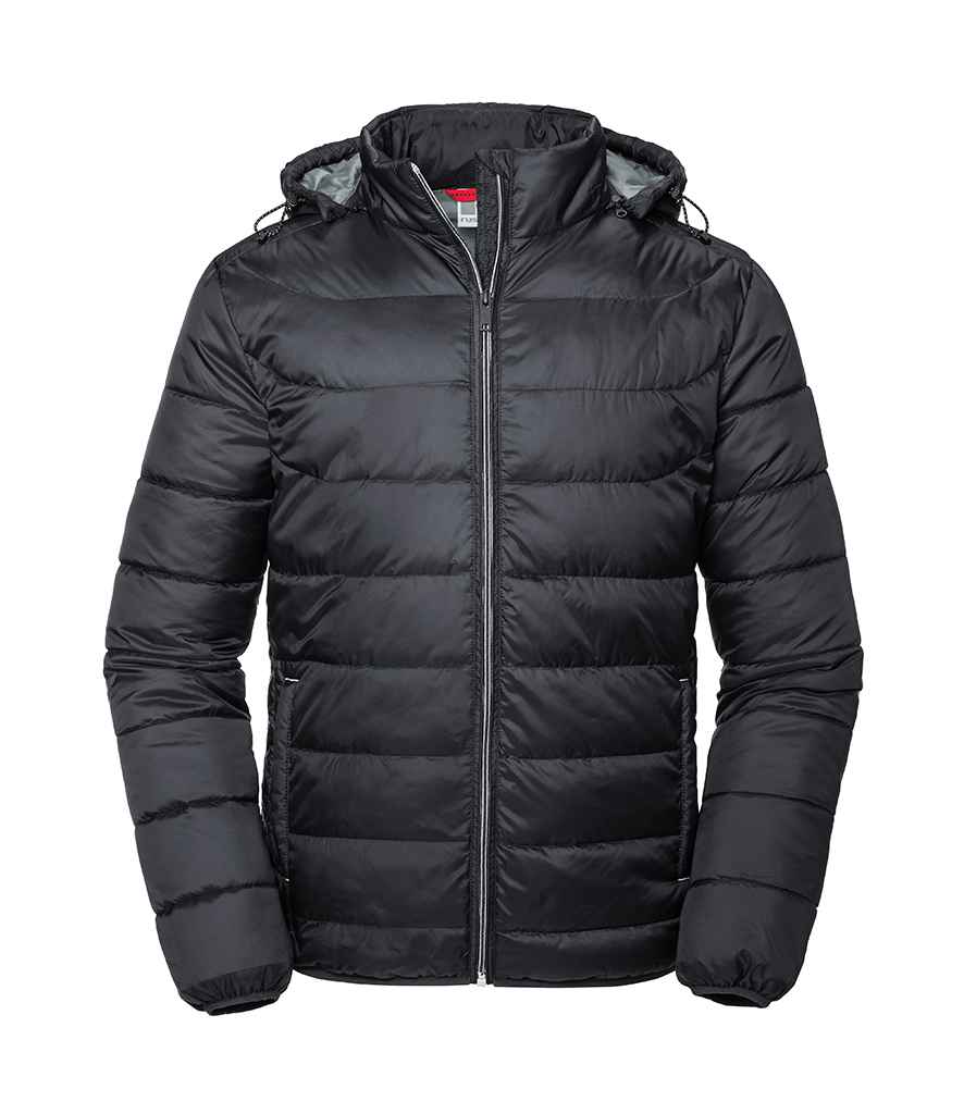 Russell Athletic Hooded Nano Padded Jacket - Black