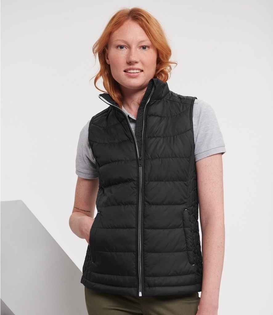 Russell Athletic Ladies Nano Padded Bodywarmer - Black