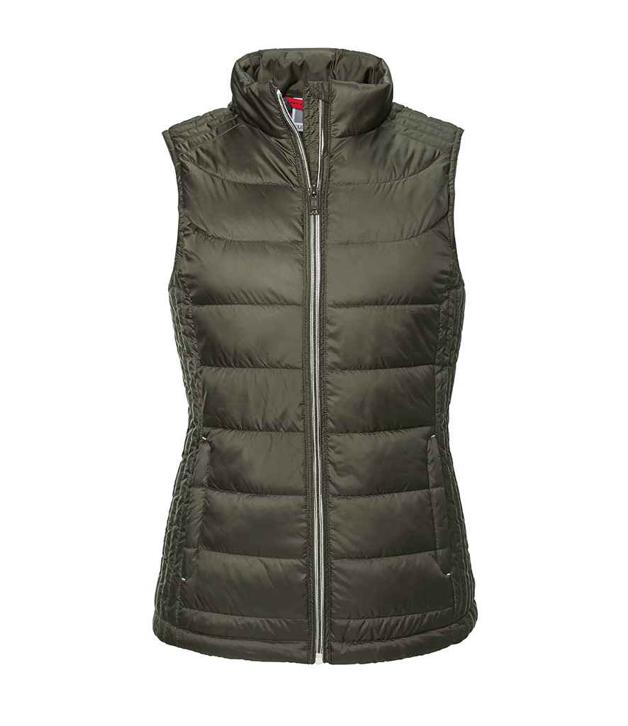 Russell Athletic Ladies Nano Padded Bodywarmer - Dark Olive