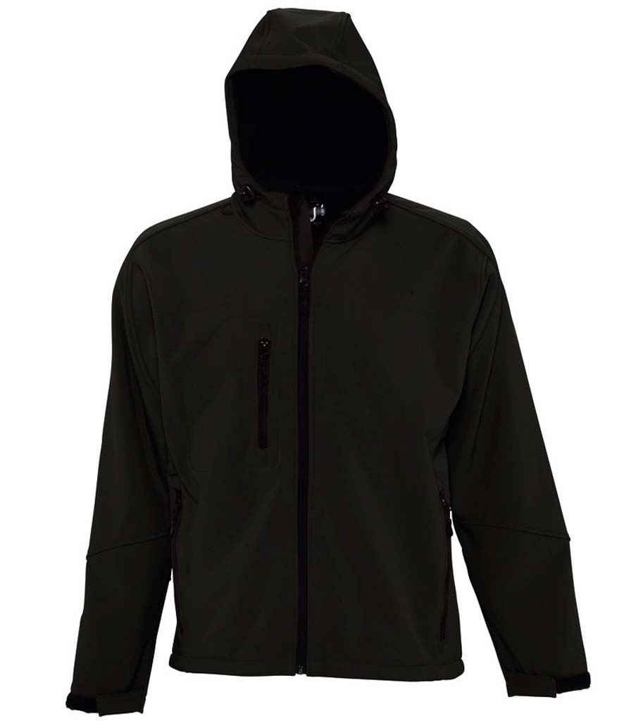 SOL'S Replay Hooded Soft Shell Jacket - Black