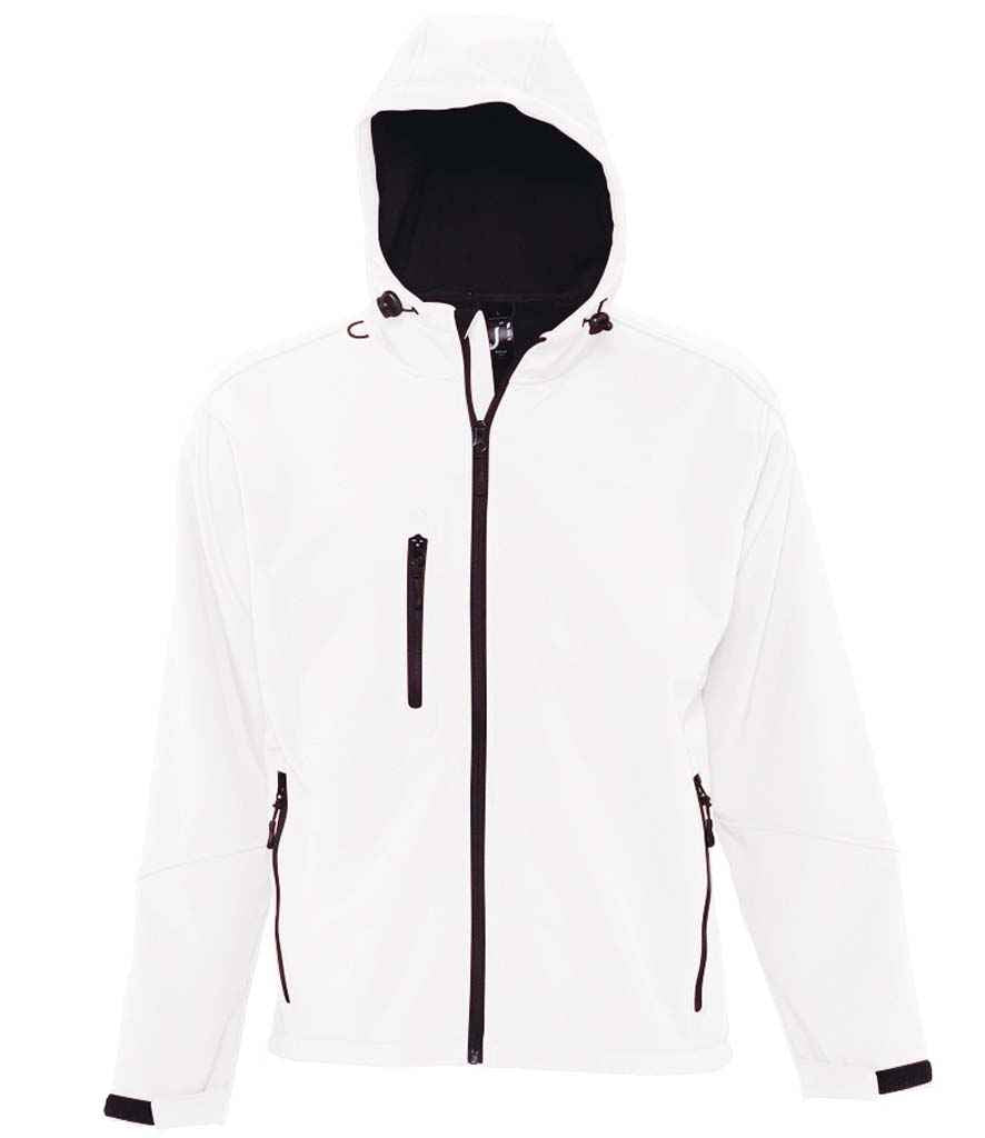 SOL'S Replay Hooded Soft Shell Jacket - White