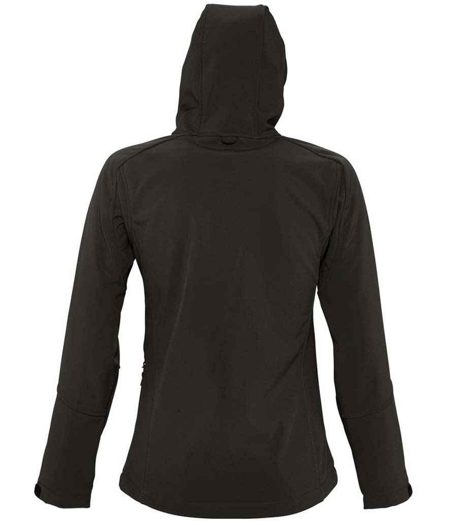 SOL'S Ladies Replay Hooded Soft Shell Jacket - Black