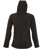 SOL'S Ladies Replay Hooded Soft Shell Jacket - Black