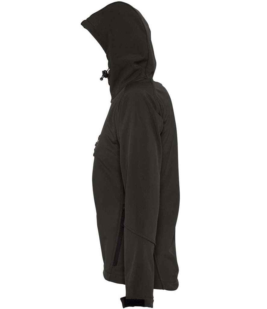 SOL'S Ladies Replay Hooded Soft Shell Jacket - Black