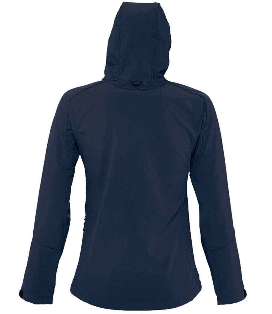SOL'S Ladies Replay Hooded Soft Shell Jacket - French Navy