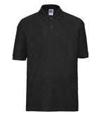 Russell Athletic Kids Poly/Cotton Piqué Polo Shirt - Black