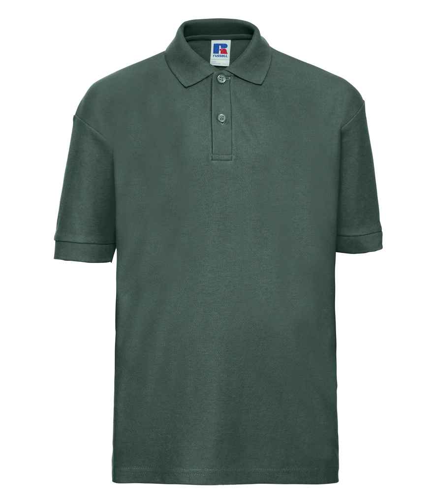 Russell Athletic Kids Poly/Cotton Piqué Polo Shirt - Bottle Green