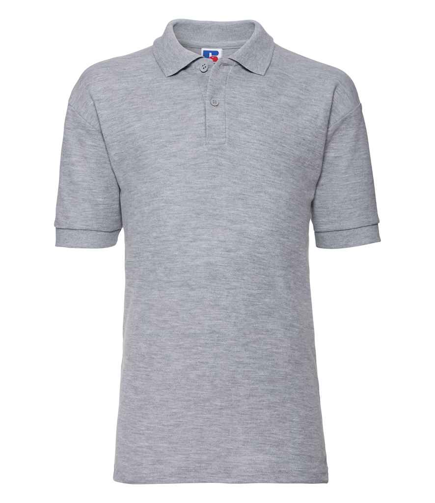 Russell Athletic Kids Poly/Cotton Piqué Polo Shirt - Light Oxford