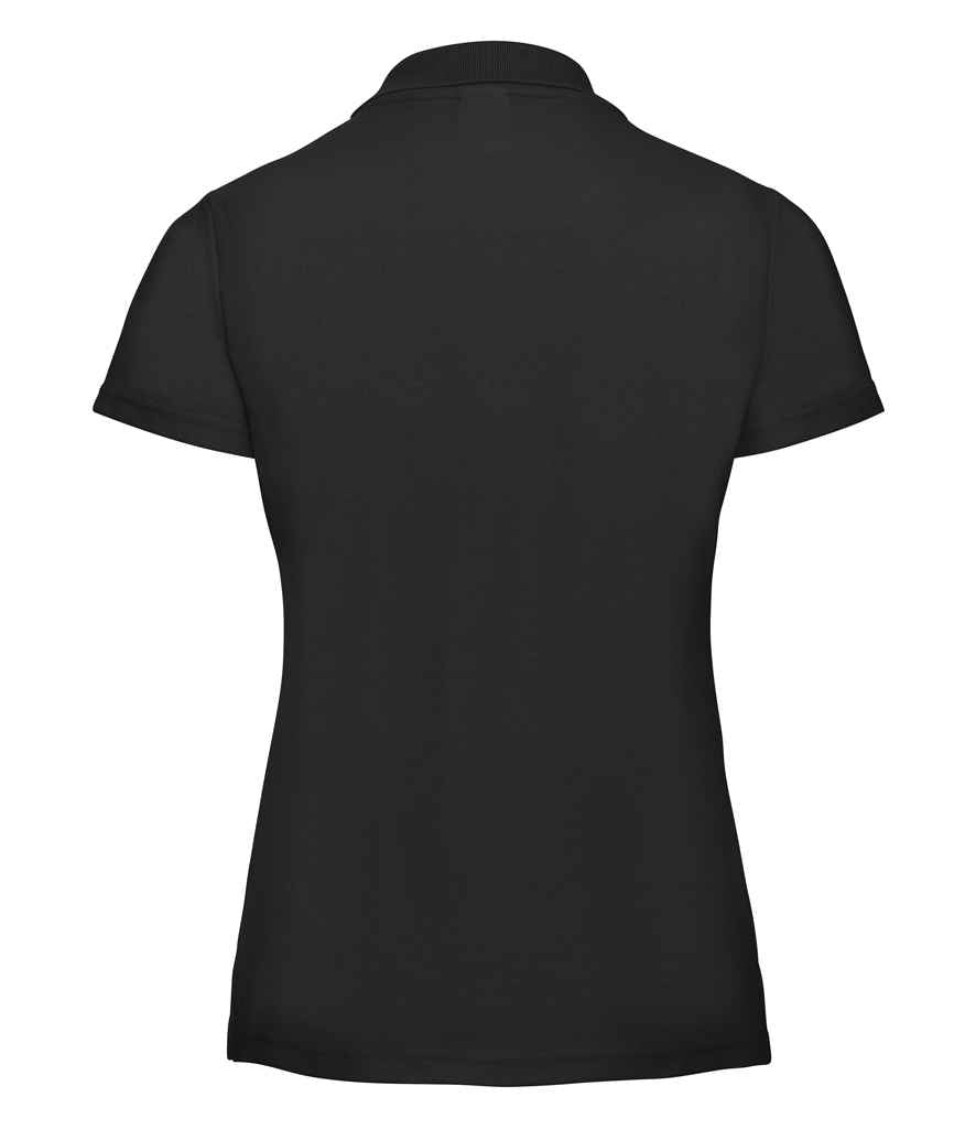 Russell Athletic Ladies Classic Poly/Cotton Piqué Polo Shirt - Black
