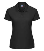 Russell Athletic Ladies Classic Poly/Cotton Piqué Polo Shirt - Black