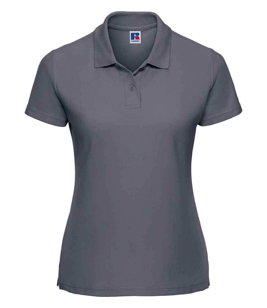 Russell Athletic Ladies Classic Poly/Cotton Piqué Polo Shirt - Convoy Grey