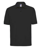 Russell Athletic Poly/Cotton Piqué Polo Shirt - Black