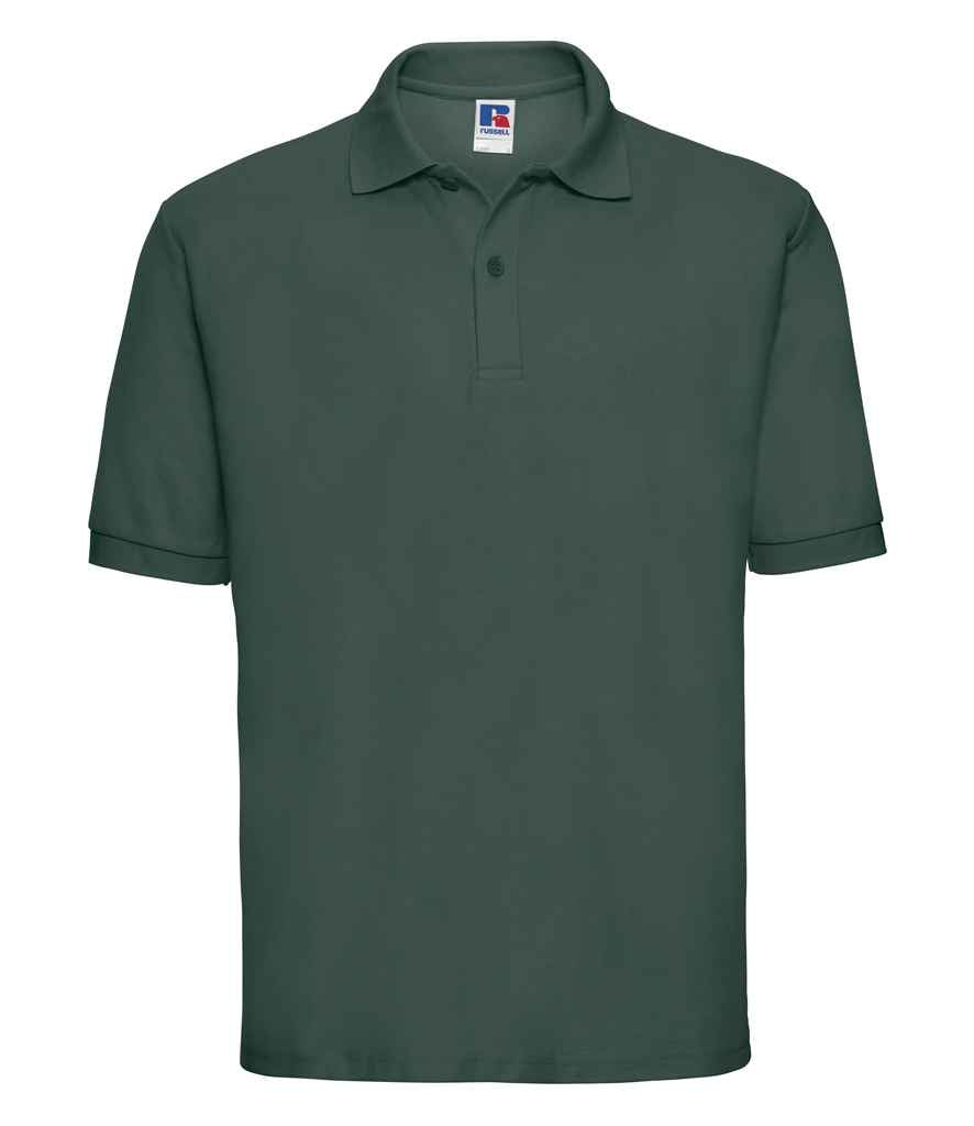 Russell Athletic Poly/Cotton Piqué Polo Shirt - Bottle Green