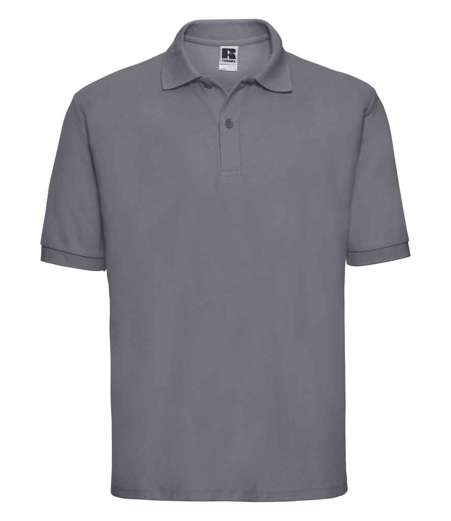 Russell Athletic Poly/Cotton Piqué Polo Shirt - Convoy Grey