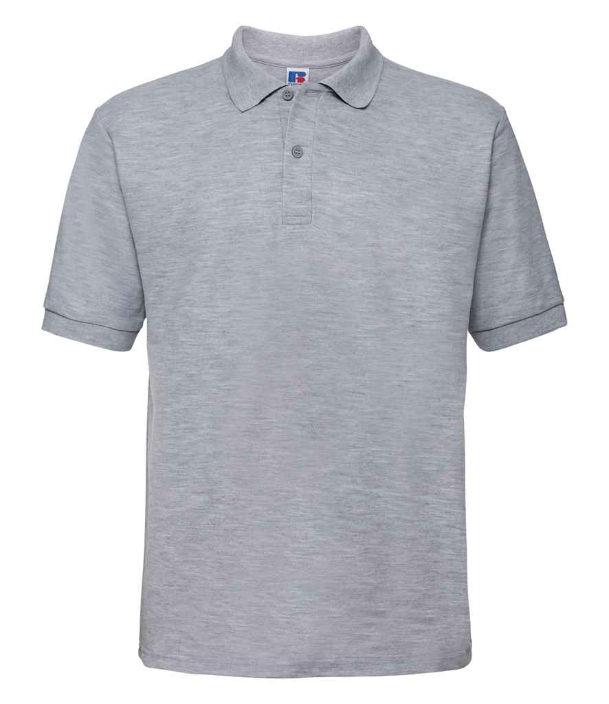 Russell Athletic Poly/Cotton Piqué Polo Shirt - Light Oxford