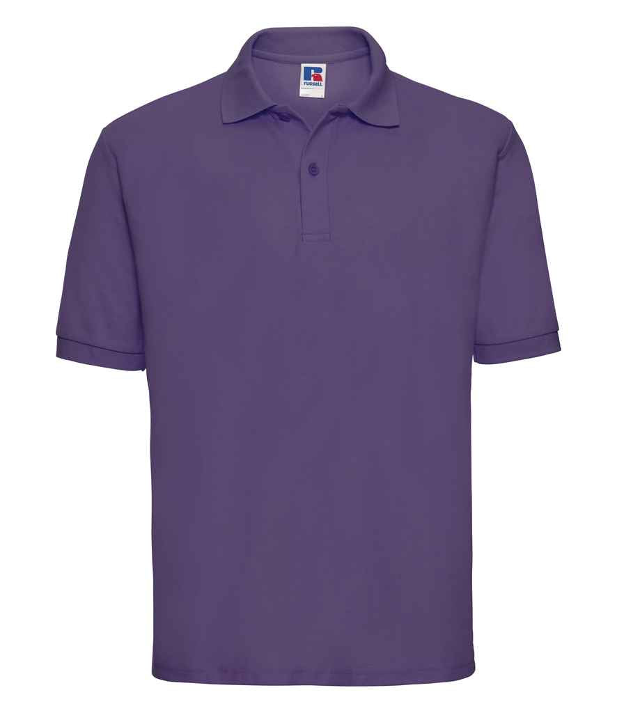 Russell Athletic Poly/Cotton Piqué Polo Shirt - Purple