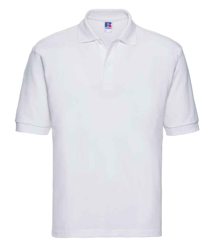 Russell Athletic Poly/Cotton Piqué Polo Shirt - White