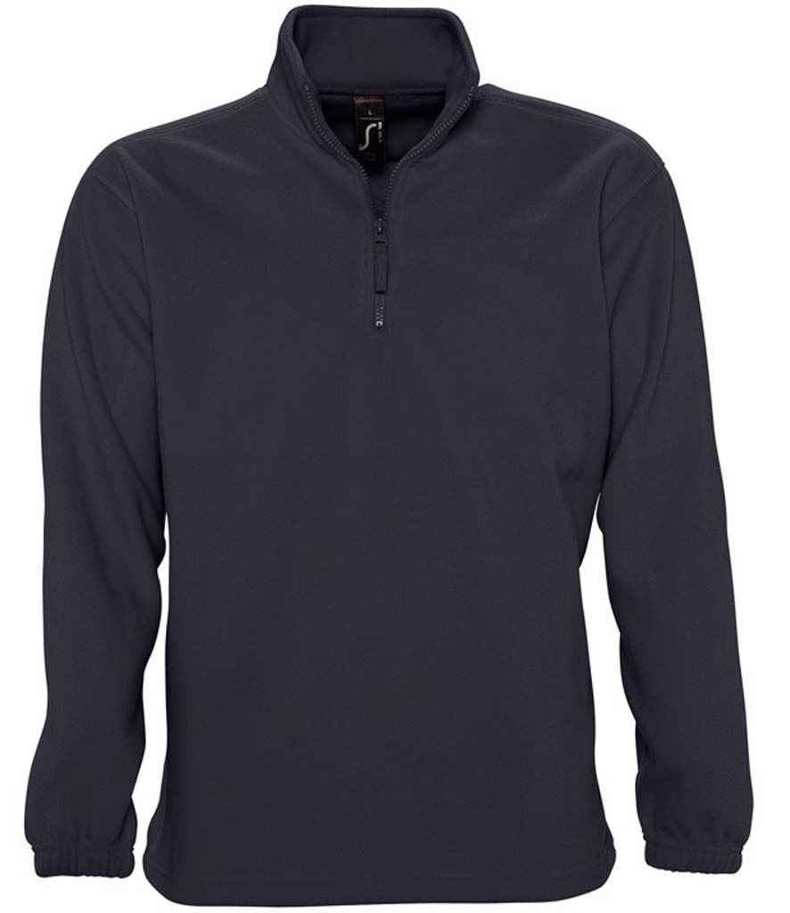 SOL'S Ness Zip Neck Fleece - Charcoal