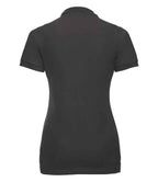 Russell Athletic Ladies Stretch Piqué Polo Shirt - Black