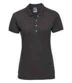 Russell Athletic Ladies Stretch Piqué Polo Shirt - Black
