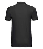 Russell Athletic Stretch Piqué Polo Shirt - Black