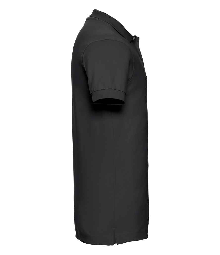 Russell Athletic Stretch Piqué Polo Shirt - Black