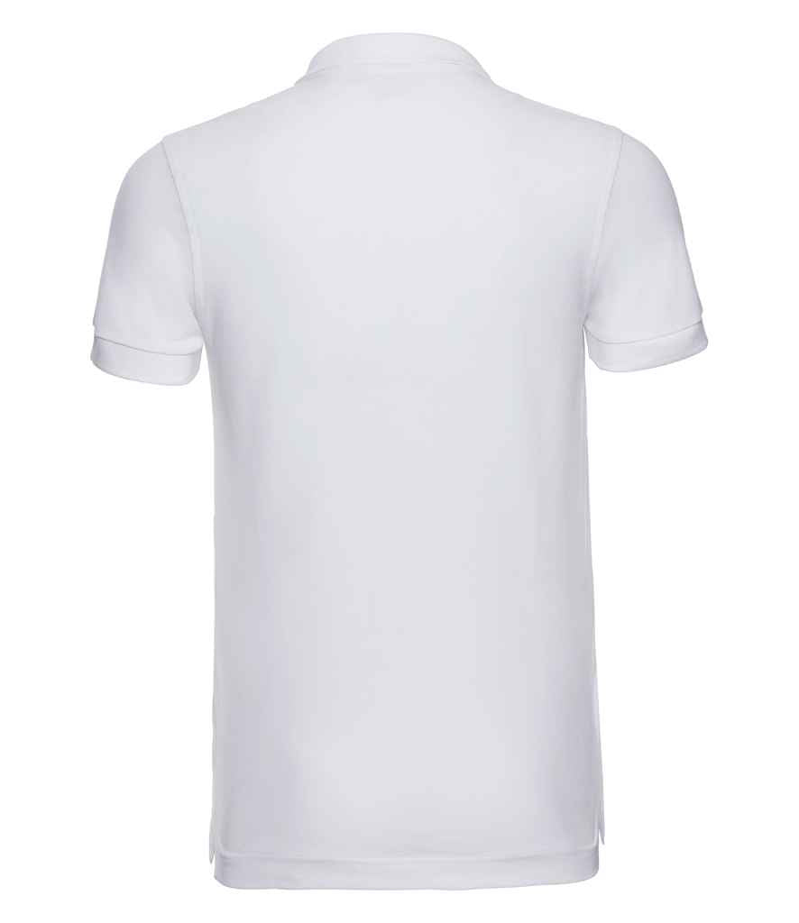 Russell Athletic Stretch Piqué Polo Shirt - White