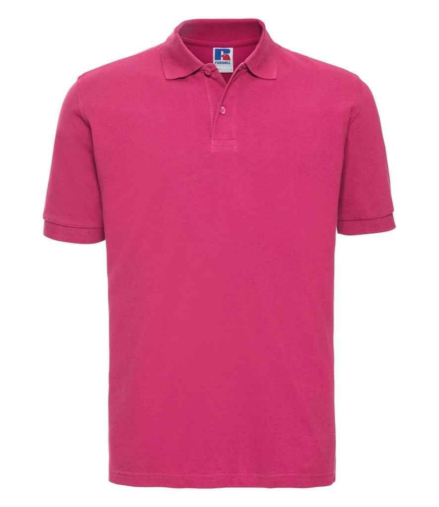 Russell Athletic Classic Cotton Piqué Polo Shirt - Fuchsia