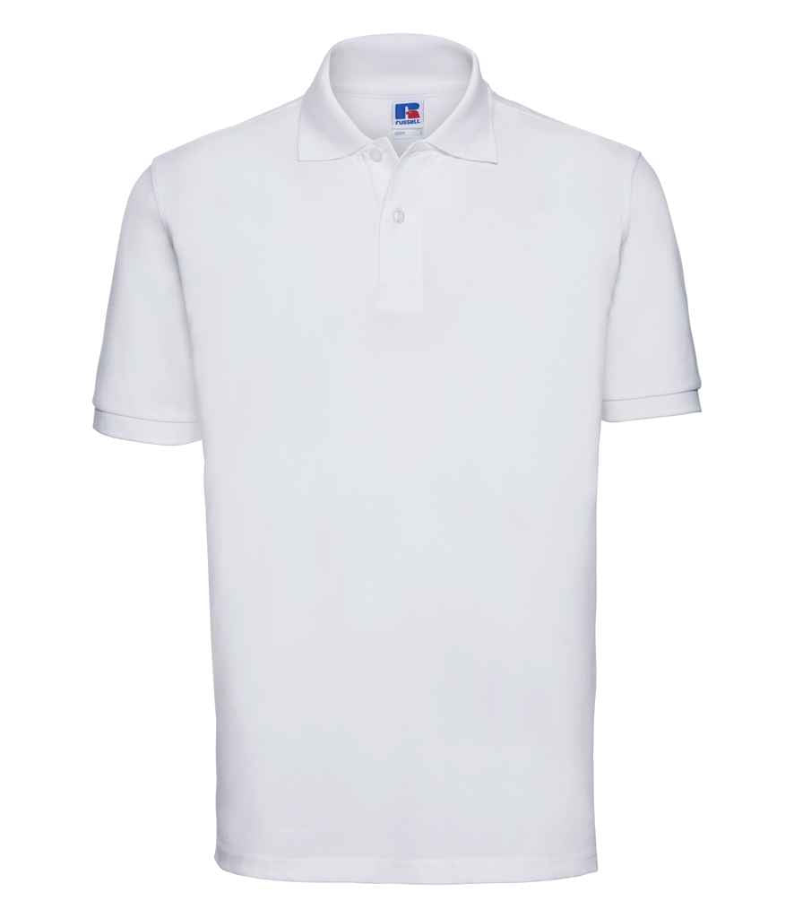 Russell Athletic Classic Cotton Piqué Polo Shirt - White
