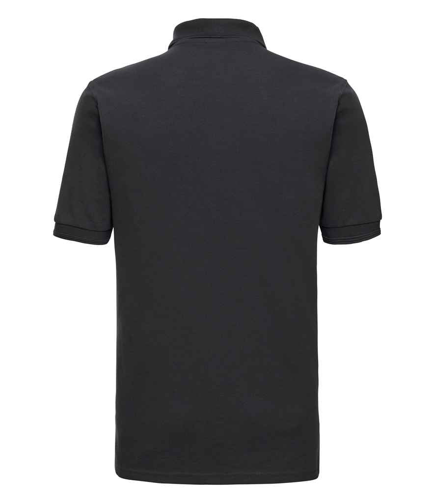Russell Athletic Hardwearing Poly/Cotton Piqué Polo Shirt - Black