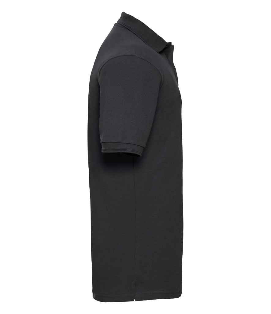 Russell Athletic Hardwearing Poly/Cotton Piqué Polo Shirt - Black