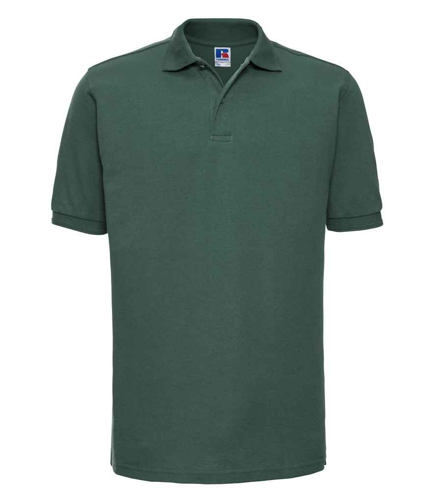 Russell Athletic Hardwearing Poly/Cotton Piqué Polo Shirt - Bottle Green