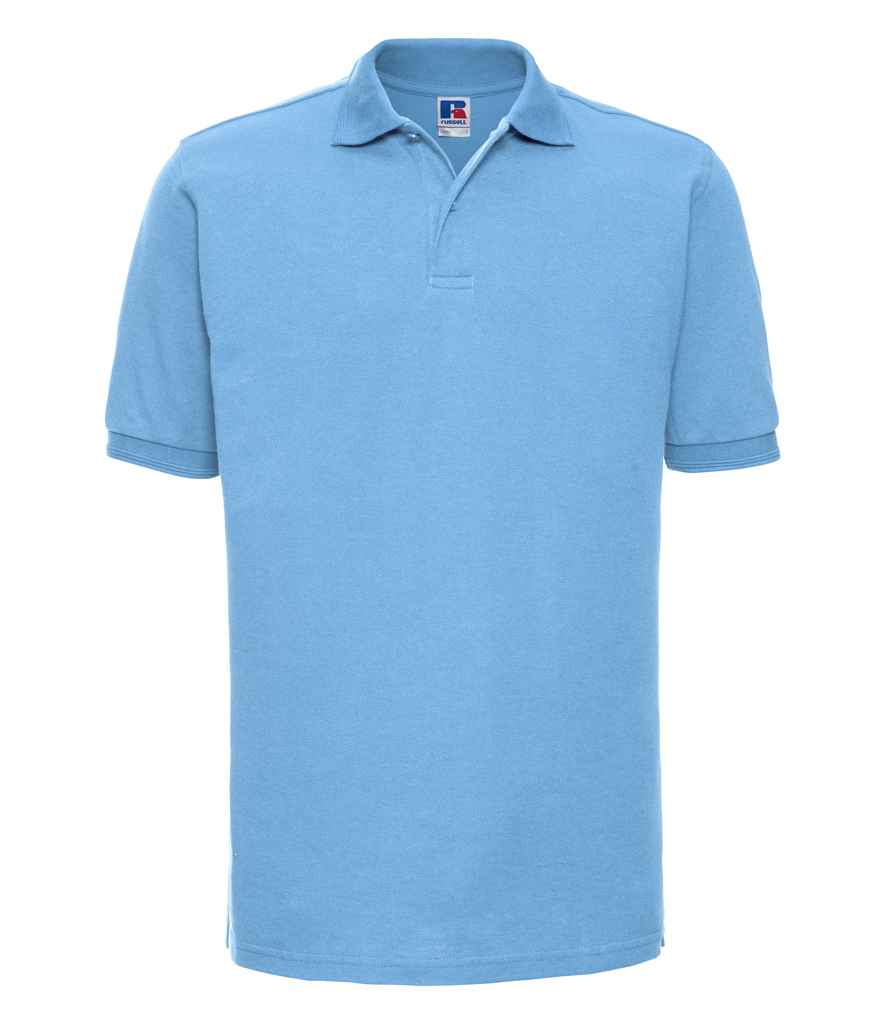 Russell Athletic Hardwearing Poly/Cotton Piqué Polo Shirt - Sky Blue