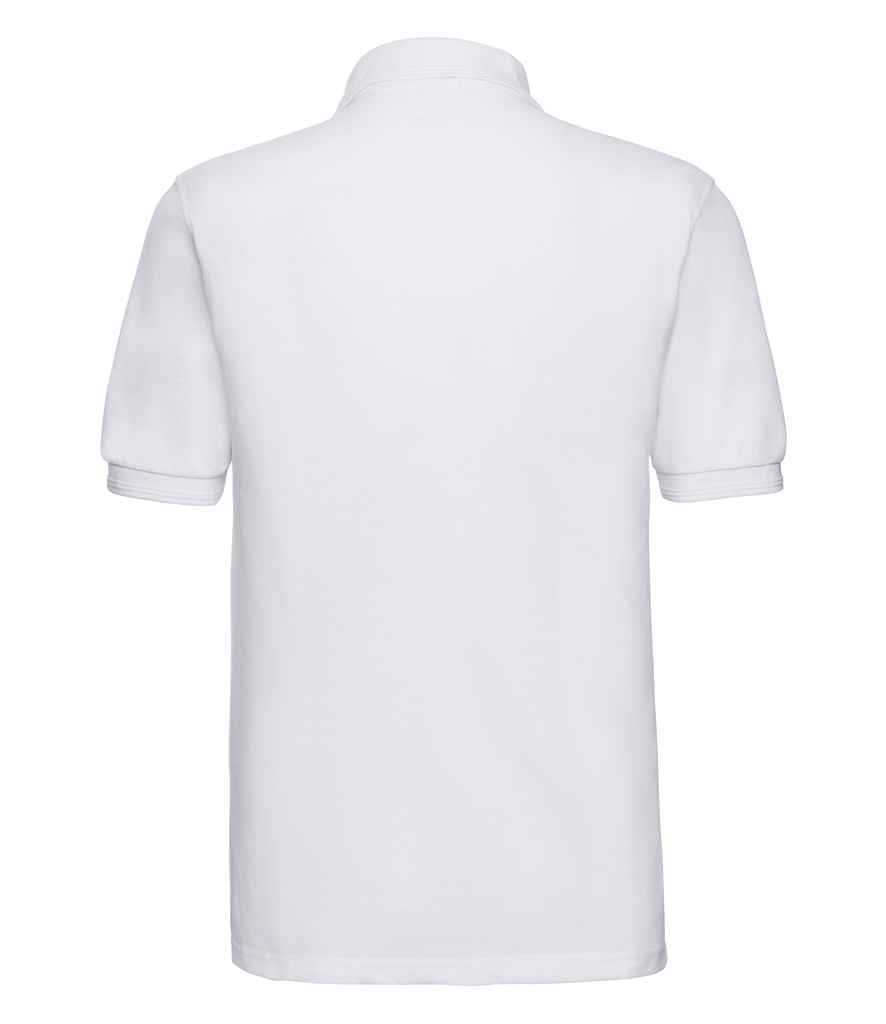 Russell Athletic Hardwearing Poly/Cotton Piqué Polo Shirt - White