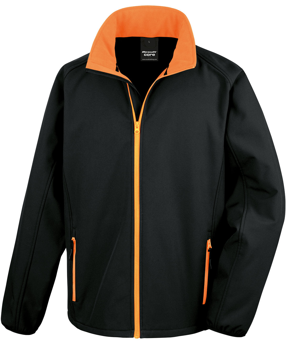 Printable softshell with recycled fleece inner
