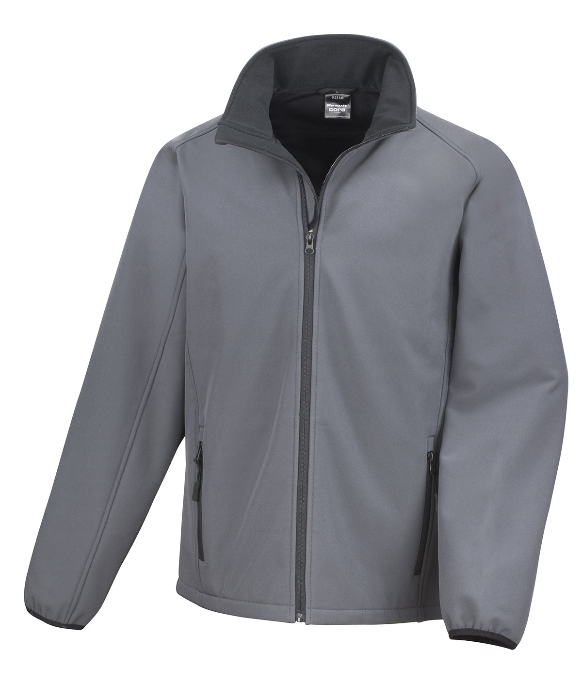 Printable softshell with recycled fleece inner