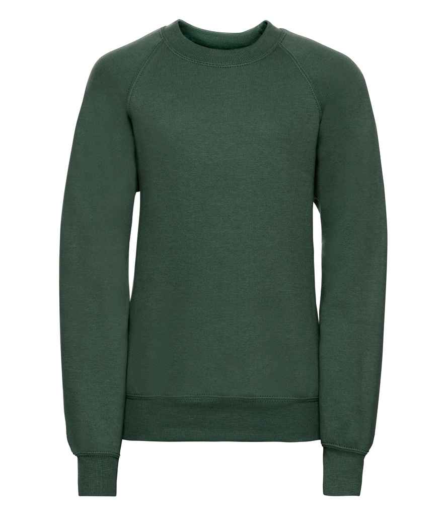 Russell Athletic Kids Raglan Sweatshirt - Bottle Green