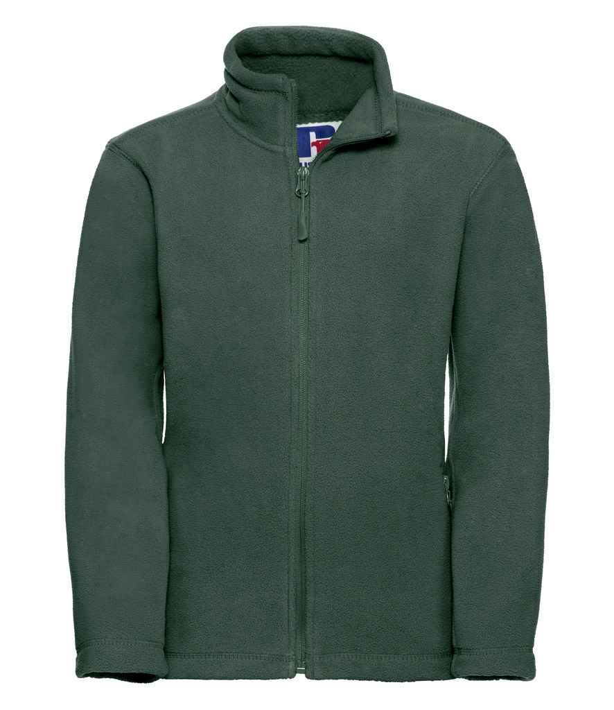 Russell Athletic Kids Outdoor Fleece Jacket - Bottle Green