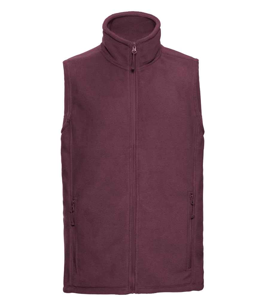 Russell Athletic Outdoor Fleece Gilet - Burgundy