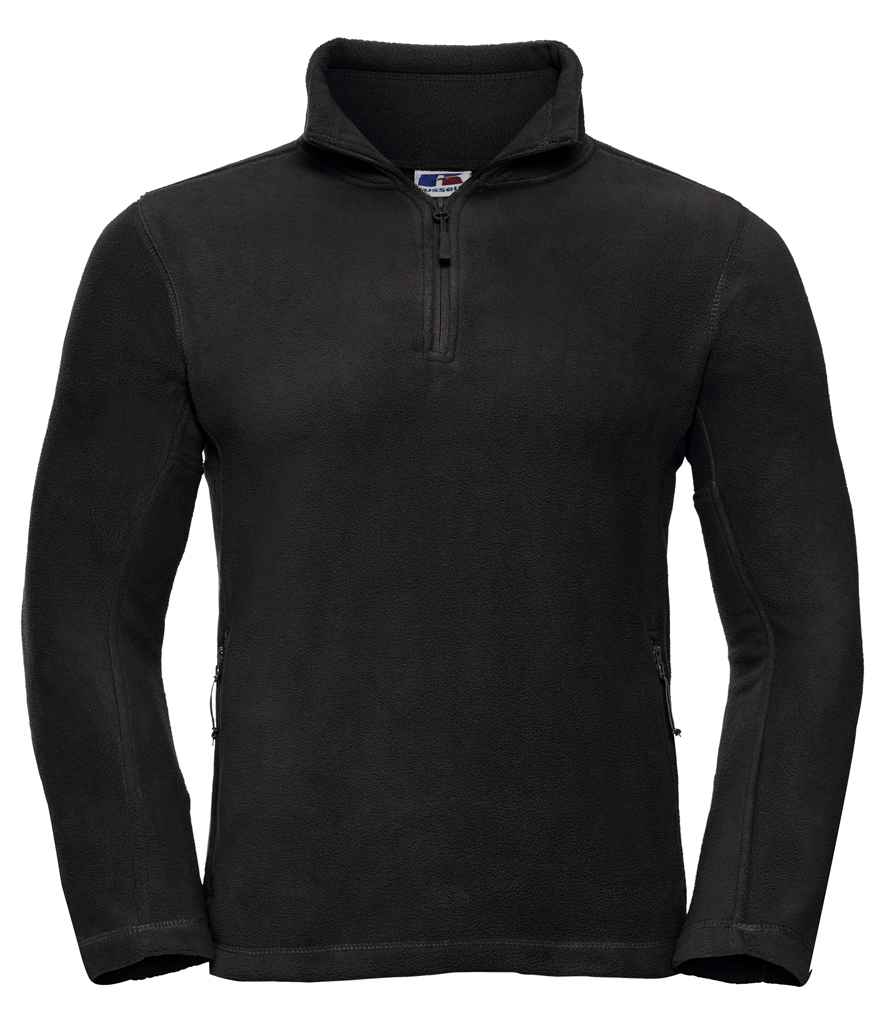 Russell Athletic Zip Neck Outdoor Fleece - Black