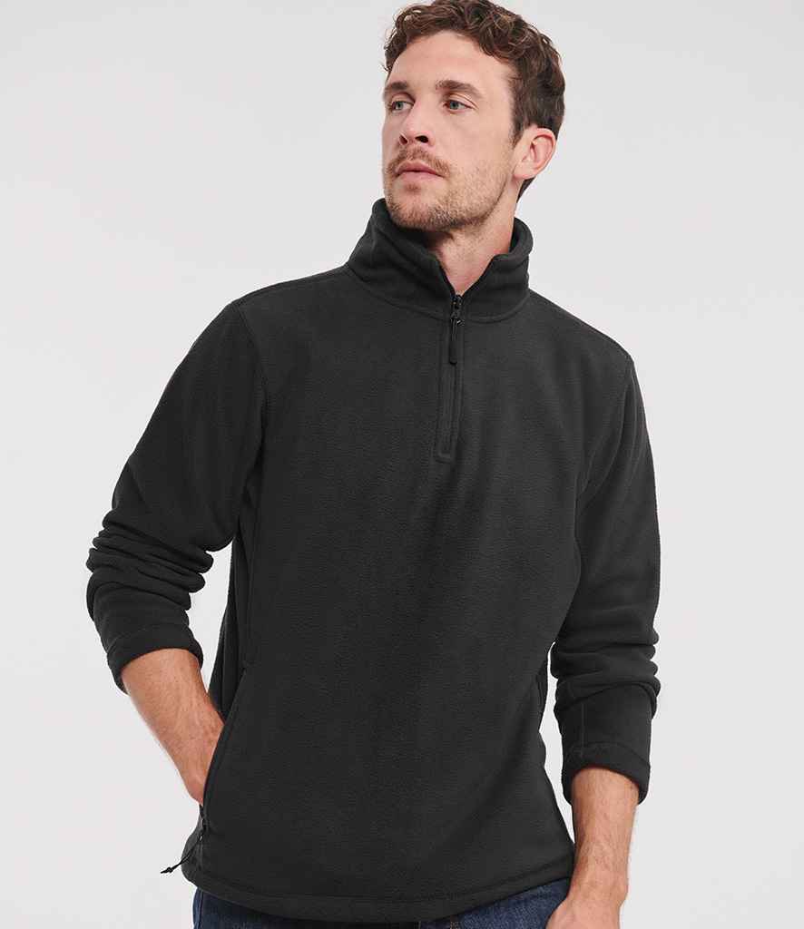 Russell Athletic Zip Neck Outdoor Fleece - Black