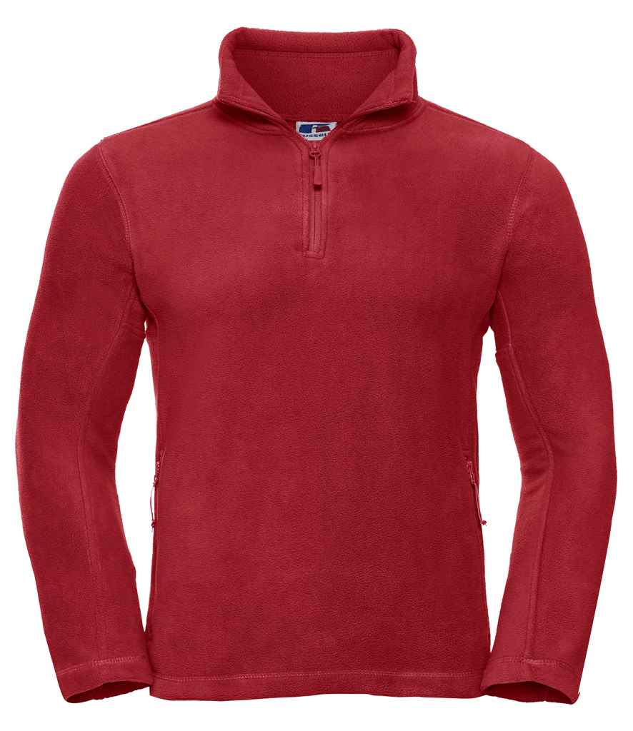 Russell Athletic Zip Neck Outdoor Fleece - Classic Red