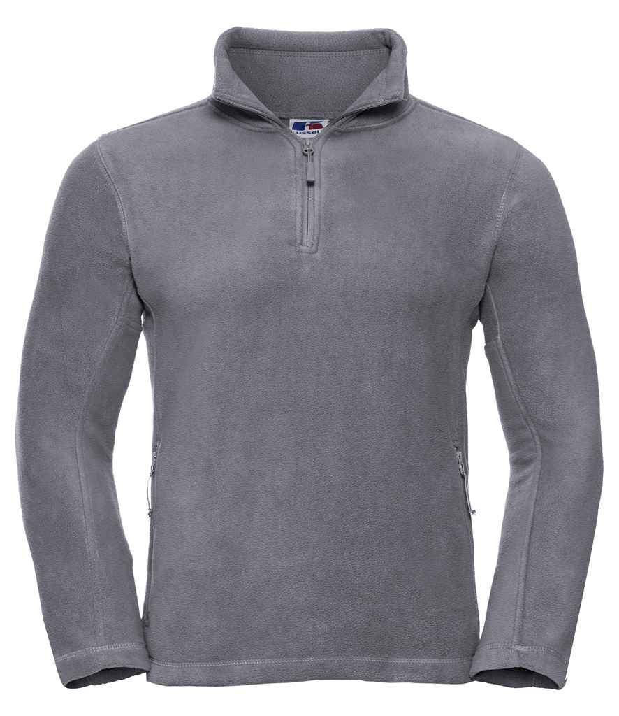 Russell Athletic Zip Neck Outdoor Fleece - Convoy Grey