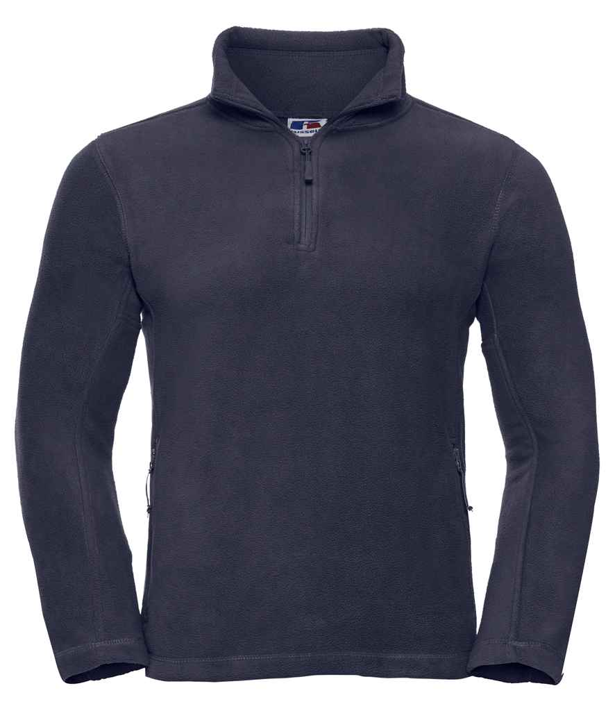 Russell Athletic Zip Neck Outdoor Fleece - French Navy