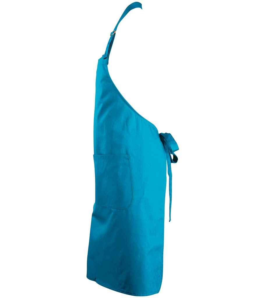 SOL'S Gala Long Bib Apron - Aqua